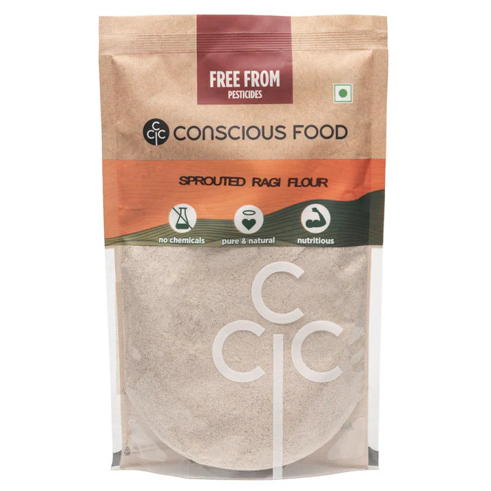CONSCIOUS FOOD SPROUTED RAGI FLOUR 500G