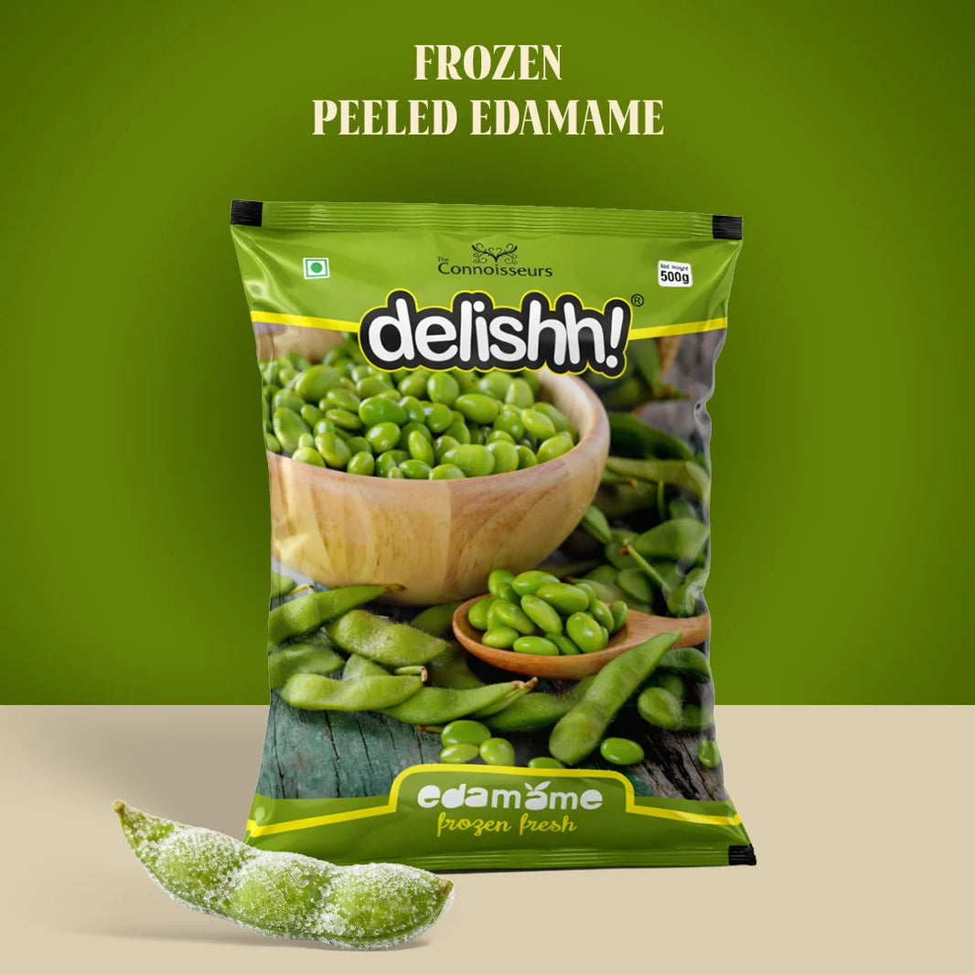 DELISHH EDAMAME BEANS 500 GM