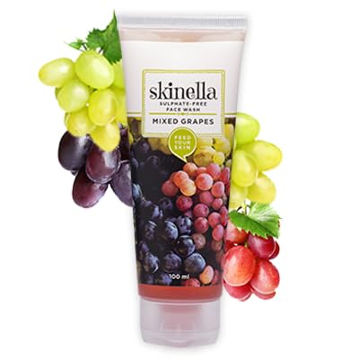 SKINELLA SULPHATE FREE FACE WASH MIX GRAPES 100G
