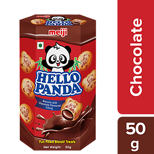 MEIJI HELLO PANDA MILK CHOC FILL 50GM
