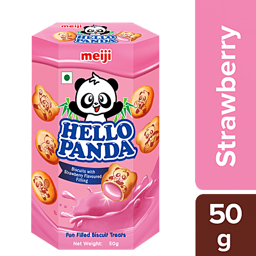 HELLO PANDA STRAWBERRY BISCUITS 50GM