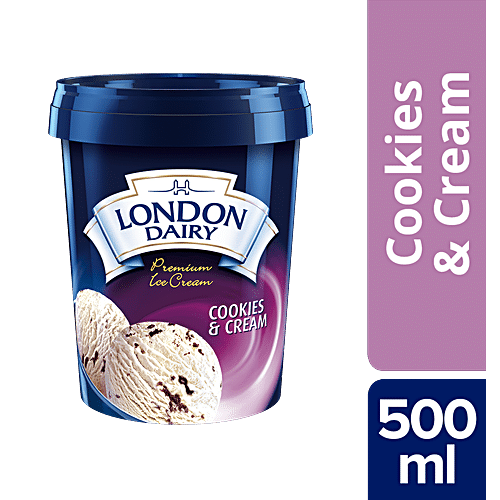 LONDON DAIRY ICE CRM COOKIE & CREAM500ML