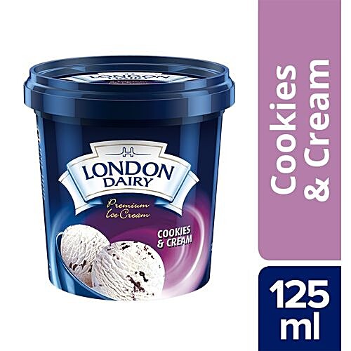 LONDON DAIRY ICE CRM COOKIES & CREAM125ML