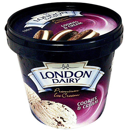 LONDON DAIRY ICE CRM COOKIE & CREAM 1LTR