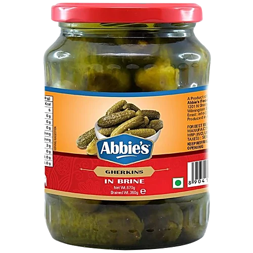 ABBIE'S GHERKINS IN BRINE 670 GM