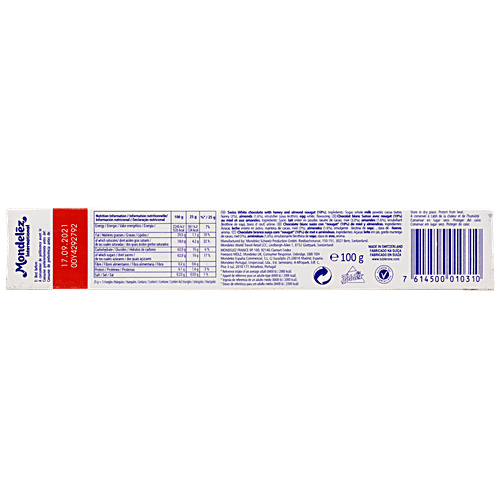 INTL TOBLERONE CHOCOLATE WHITE 100G