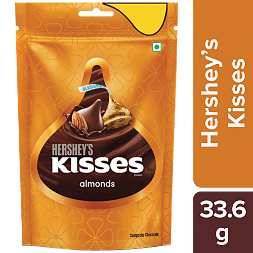 HERSHEY KISSES ALMONDS 33.6 GM