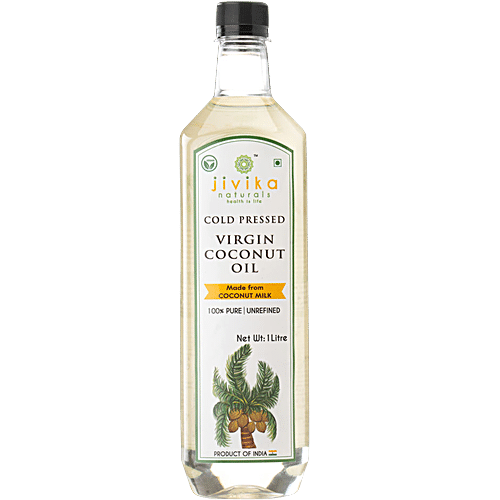 JIVIKA ORG COLD PRESSED VIRGIN COCONUT OIL 1 LTR