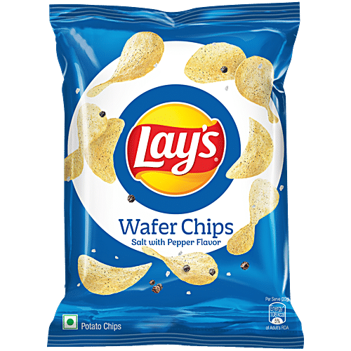 LAYS WAFER STYLE SALT WITH PEPPER 52 GM