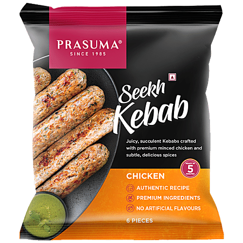 PRASUMA CHICKEN SEEKH KEBAB 500G