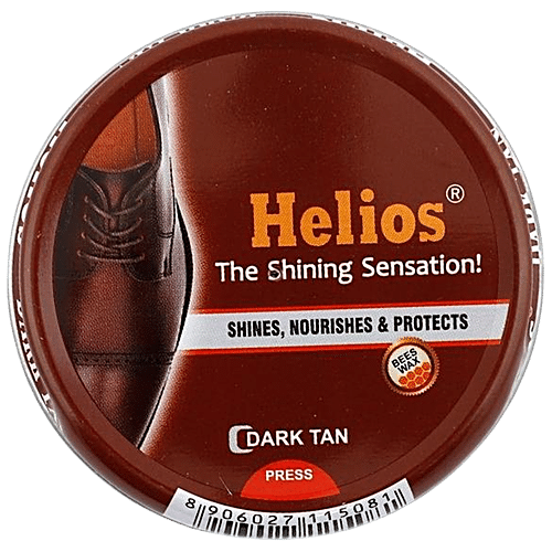 HELIOUS WAX SHOES POLISH DARK TAN 40 GM