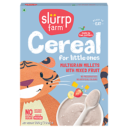 SLURP FARM CEREAL MULTIGRAIN MILLETS WITH MIXED FRUITS 300 GM