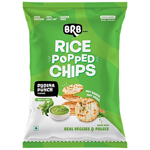 BRB POPPED RICE CHIPS PUDINA PUNCH 48 GMS