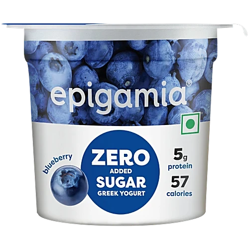 EPIGAMIA NO SUGAR BLUEBERRY YOGURT 85 GM