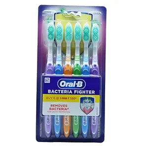 ORAL B MEDIUM BACTERIA FIGHTER TOOTH BRUSH 1N