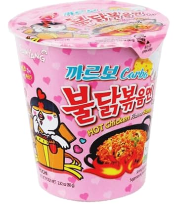 SAMYANG HOT CHICKEN CARBONARA CUP 80 GM SMALL CUP
