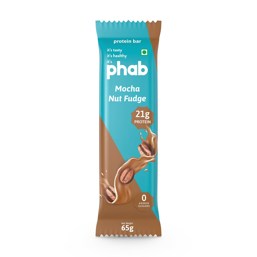 PHAB MOCHA NUT FUDGE PROTEIN BAR 65 GM