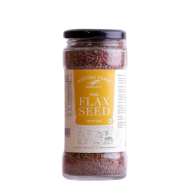 NATURE FARM ORG RAW FLAX SEEDS 250 GM