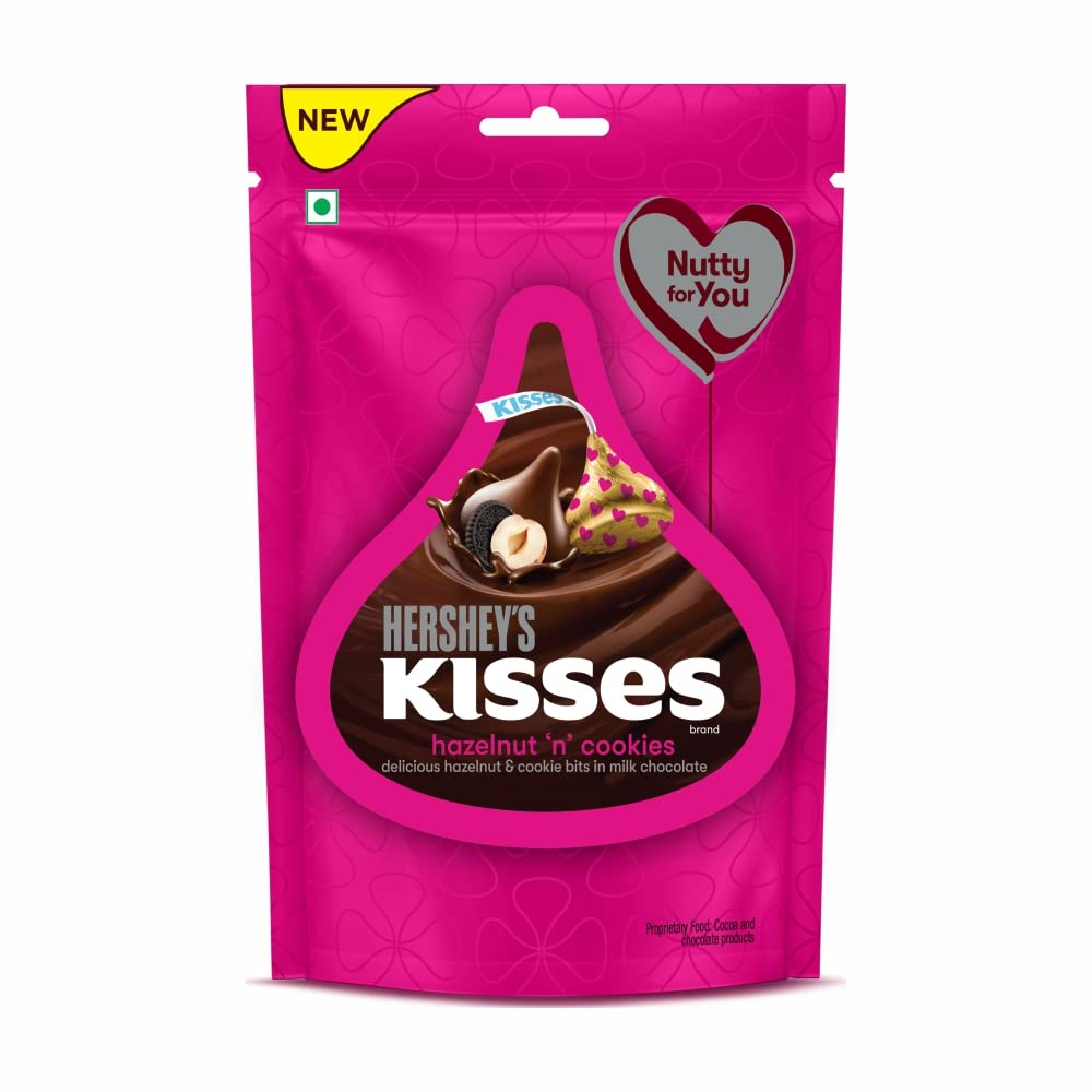 HERSHEYS KISSES HAZELNUT N COOKIES 100.8 GM