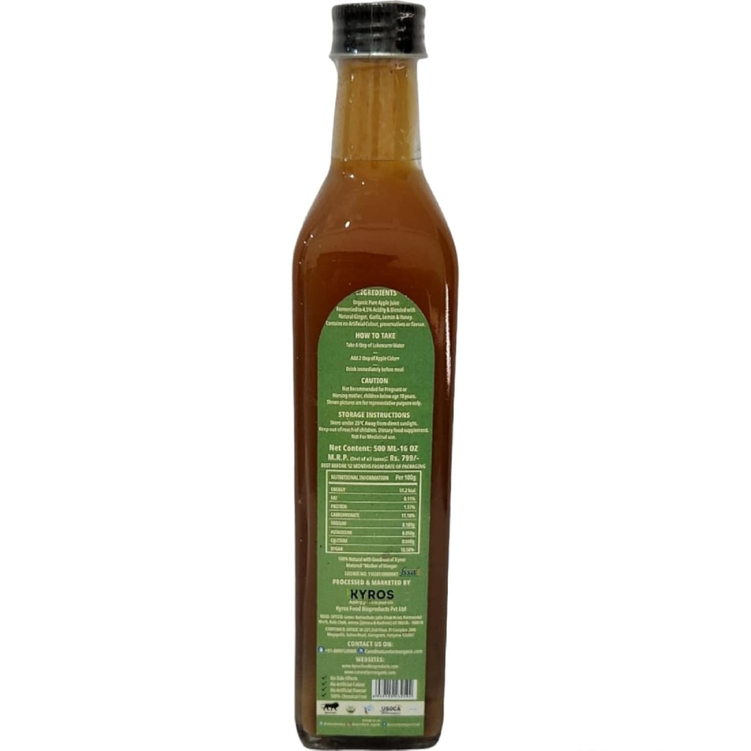 NATURE FARM ORGANIC HAND CRAFTED APPLE CIDER VINEGAR 500 ML