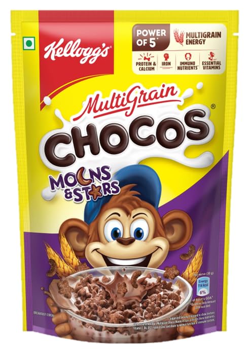 KELLOGS CHOCOS MOONS & STARS 375 GM
