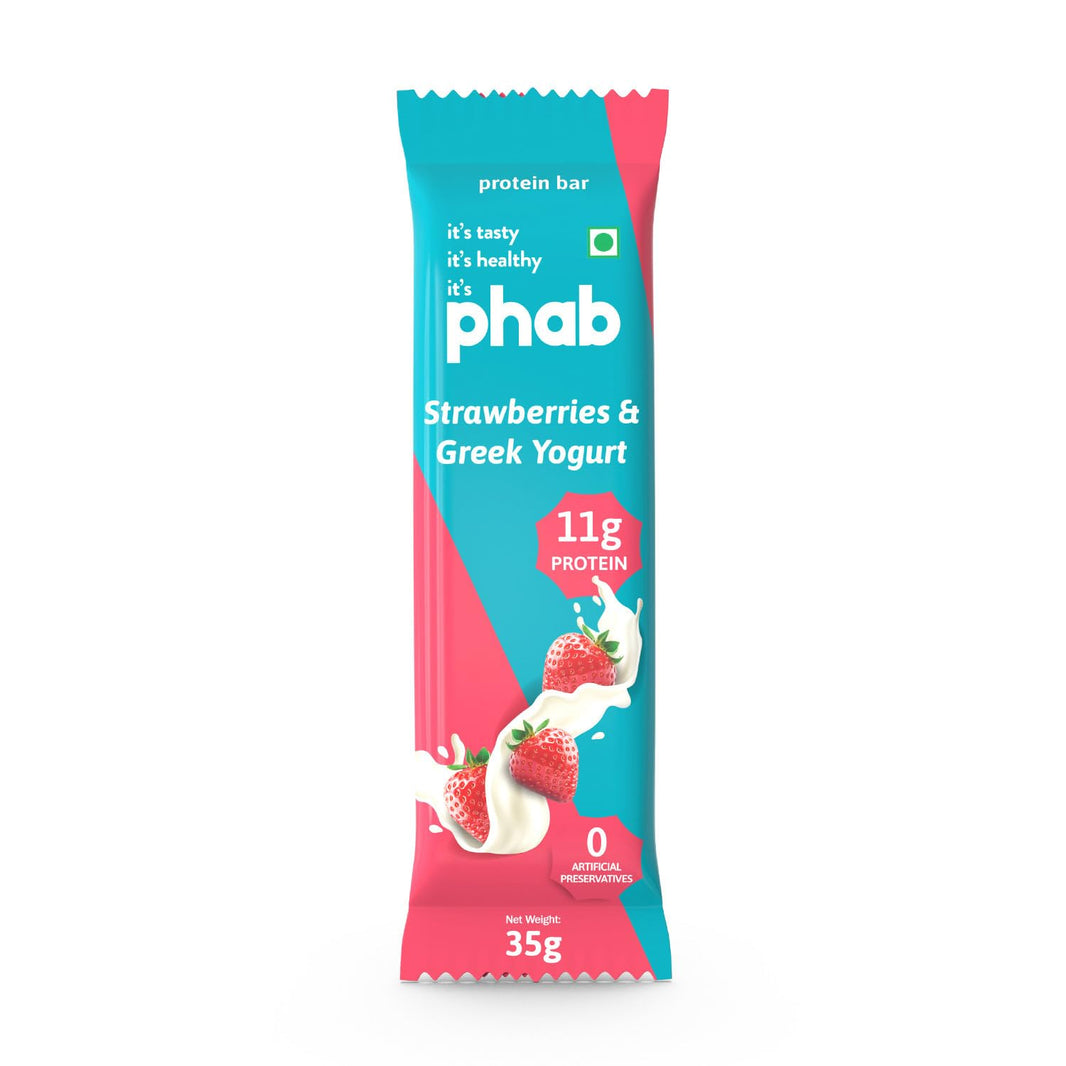 PHAB STRWABERRY & GREEK YOGURT PROTEIN BAR 35 GM
