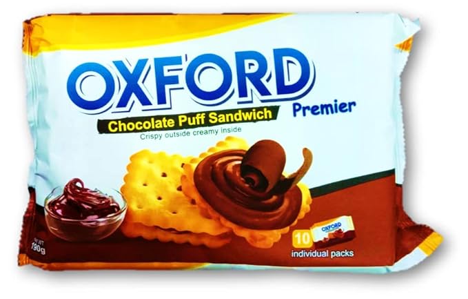 OXFORD CHOCLATE PUFF SANDWICH 190 GM