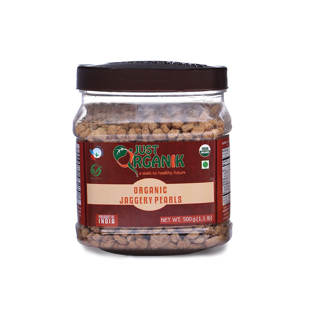 JUST ORGANIK JAGGERY PEARLS 500G
