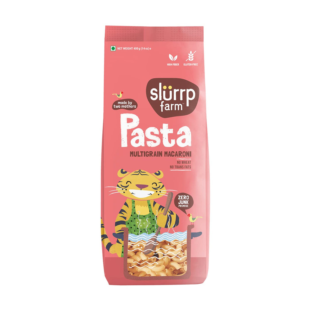 SLURP FARM PASTA MULTIGRAIN MACRONI 400 GM