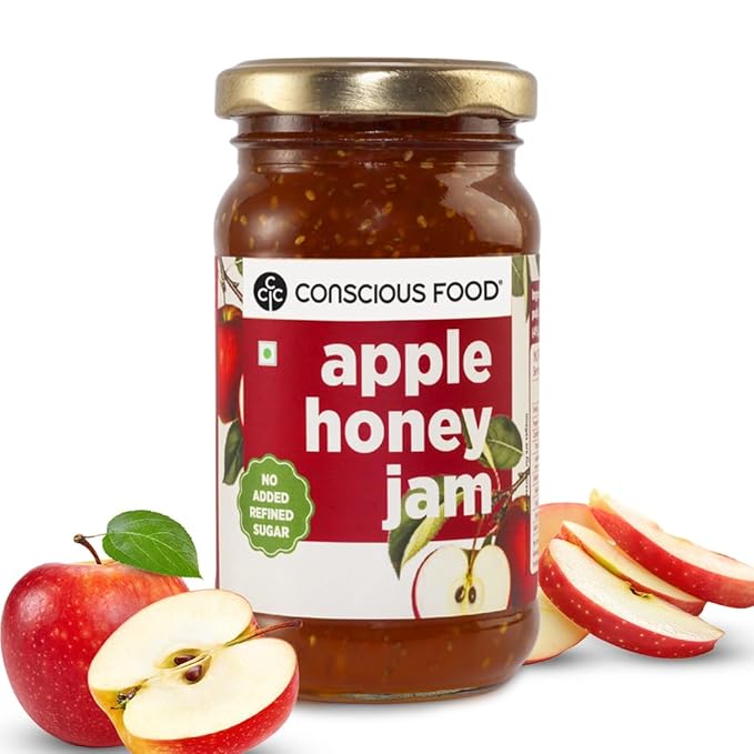 CONSCIOUS FOOD APPLE CHIA SEEDS JAM 250 GM