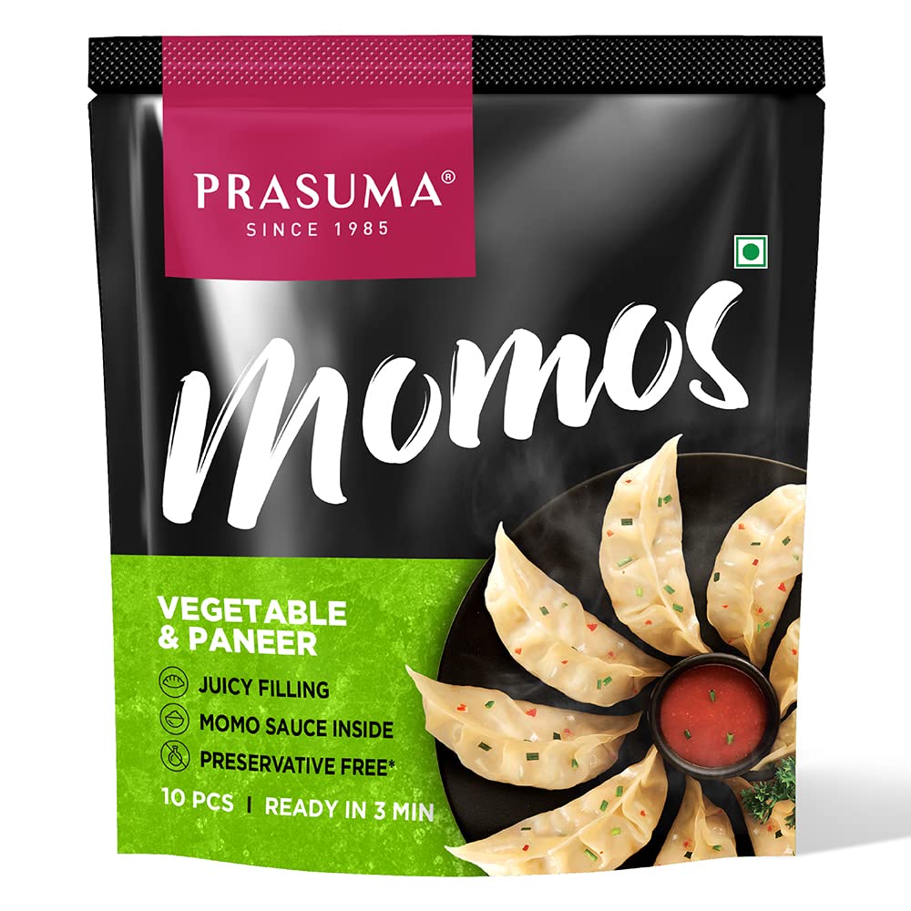 PRASUMA VEGETABLE MOMOS FROZEN 10 PCS
