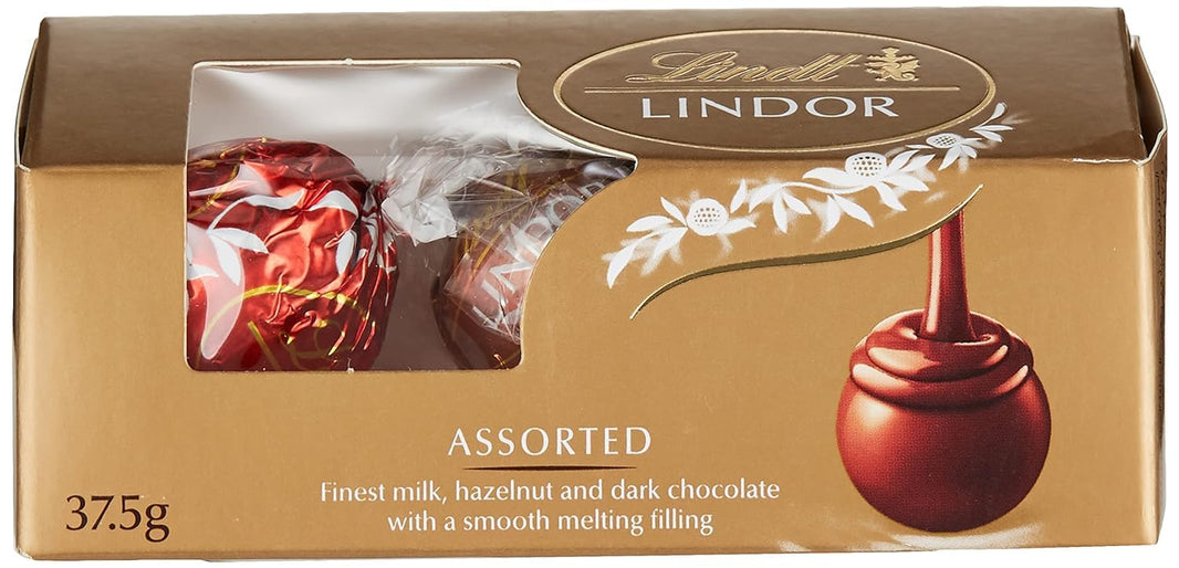 LINDT LINDOR TRIO ASSORTED CHOCLATES 37.5 GM