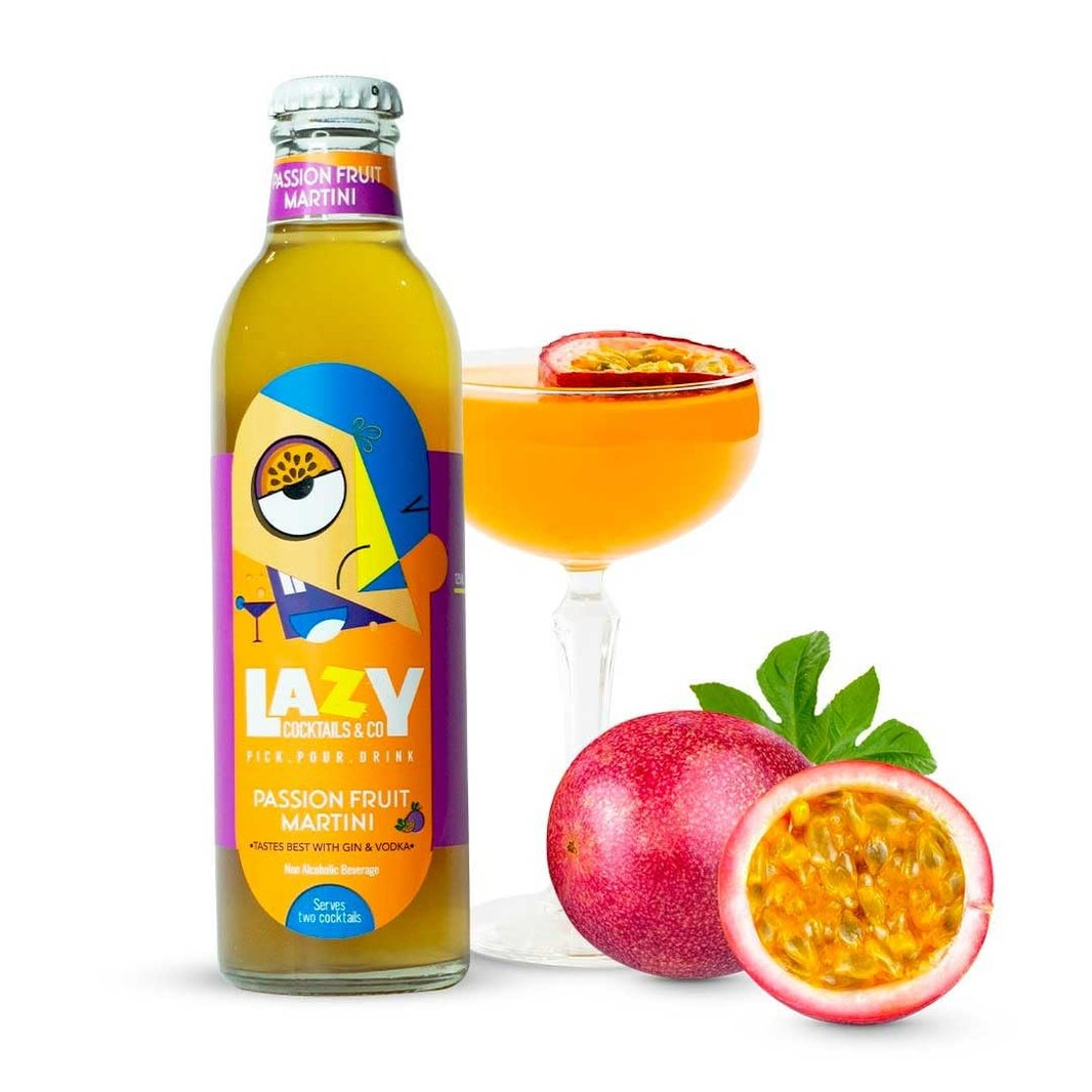 LAZY PASSION FRUIT MARTINI COACKTAILS