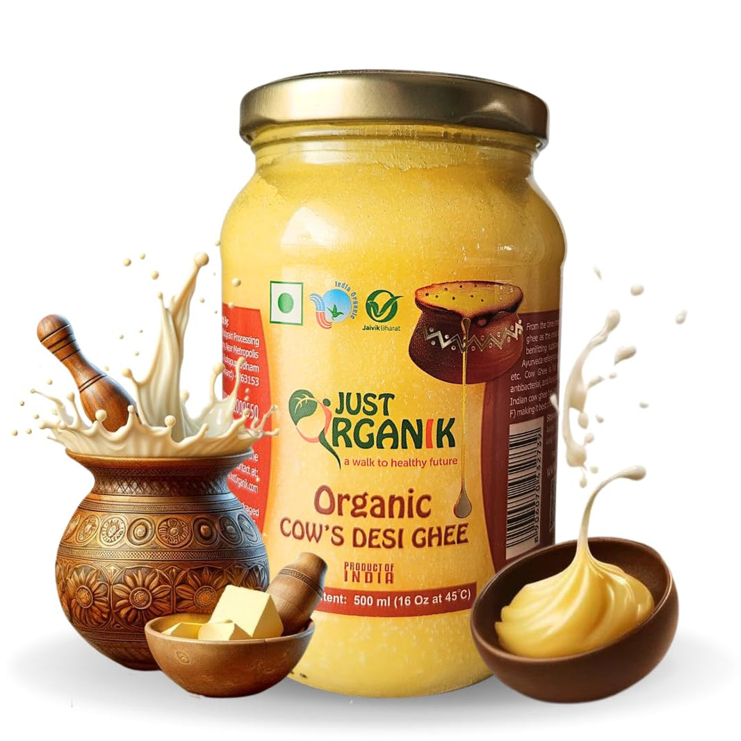 JUST ORGANIC COW DESI GHEE 500 ML