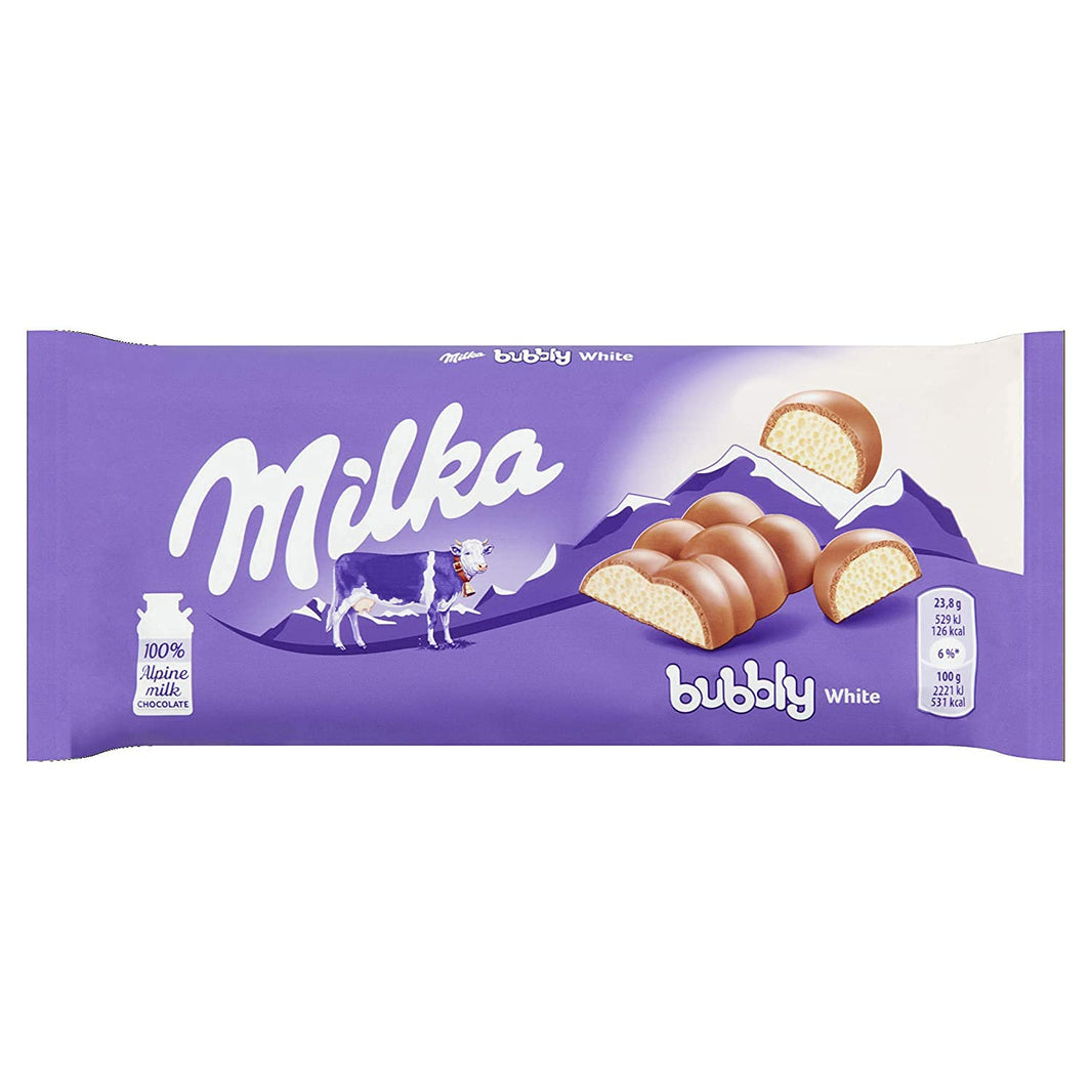 MILKA BUBBY WHITE 95 GMS