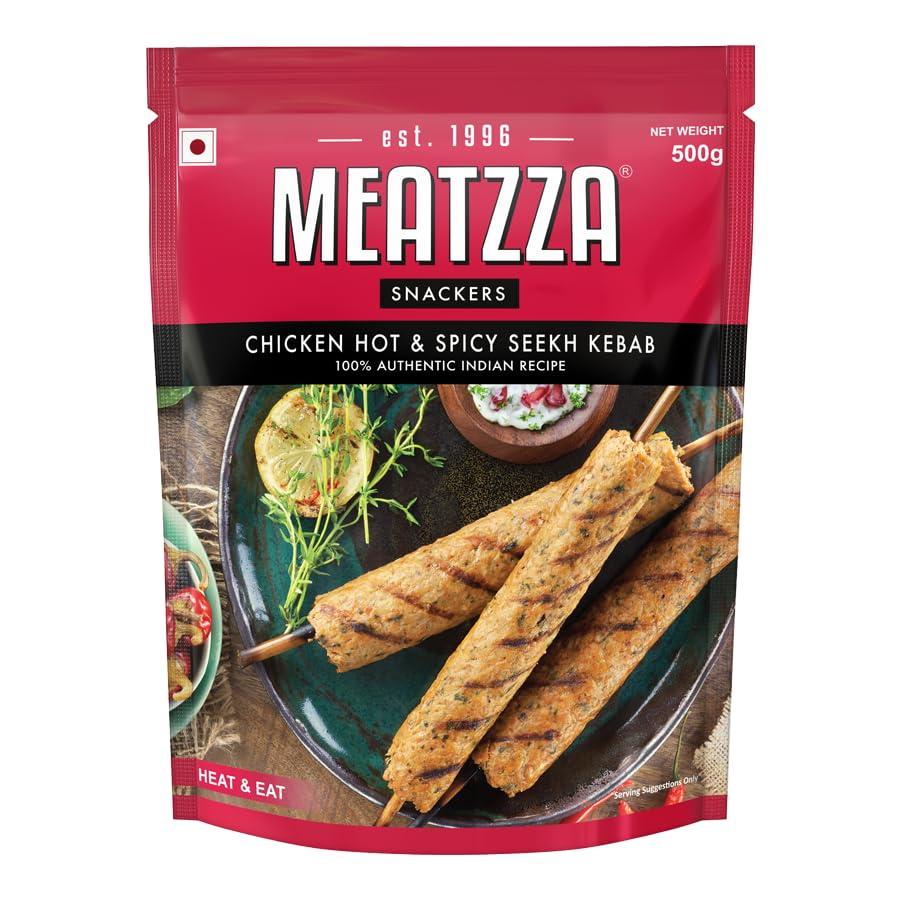 MEATZZA CHICKEN HOT SPICY SEEKH KEBAB 500 GM