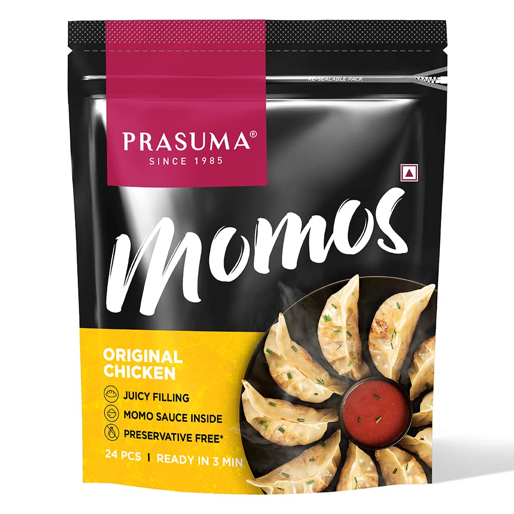 PRASUMA CHICKEN MOMOS FROZENS 24PCS