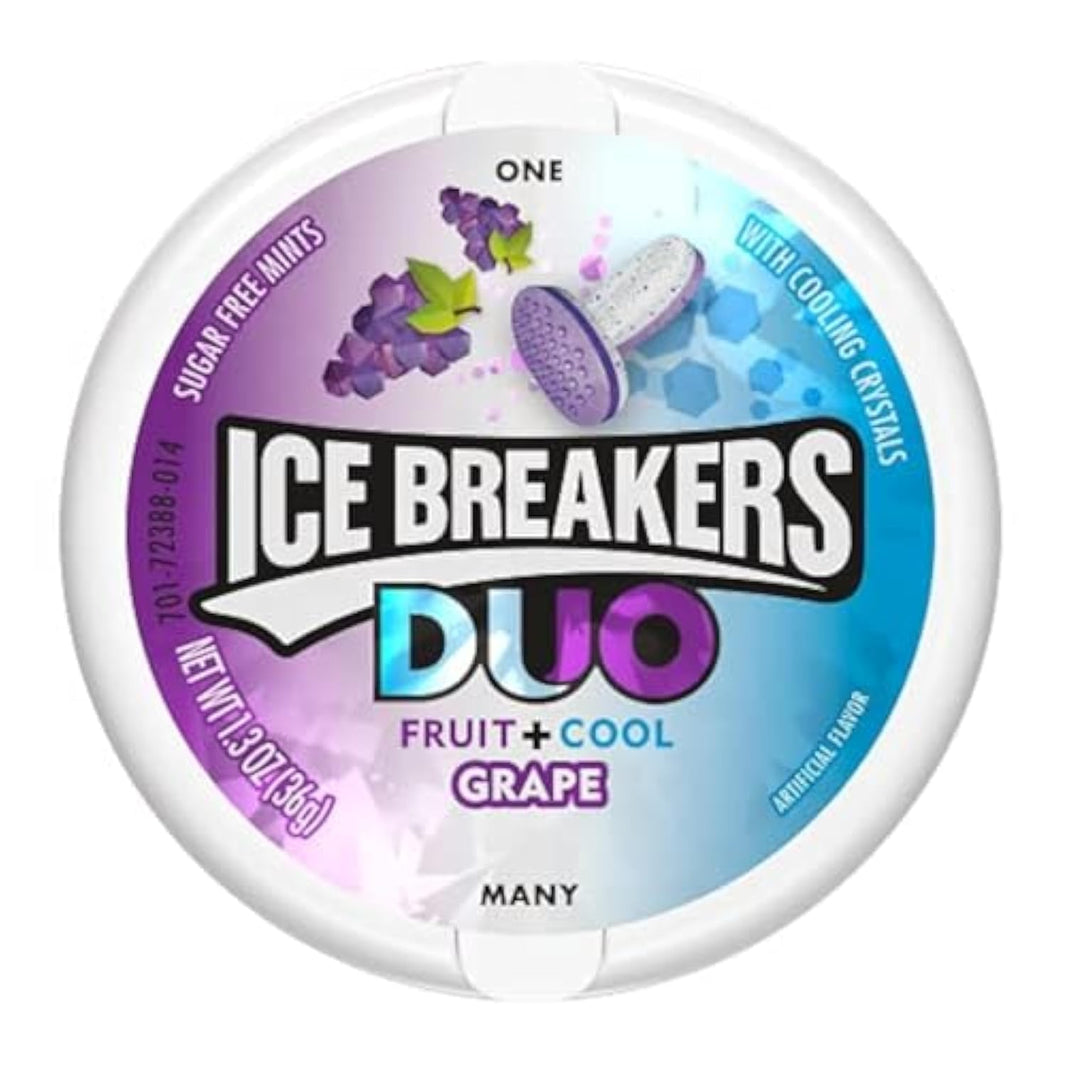 ICE BREAKERS FRUIT + COOL GRAPE