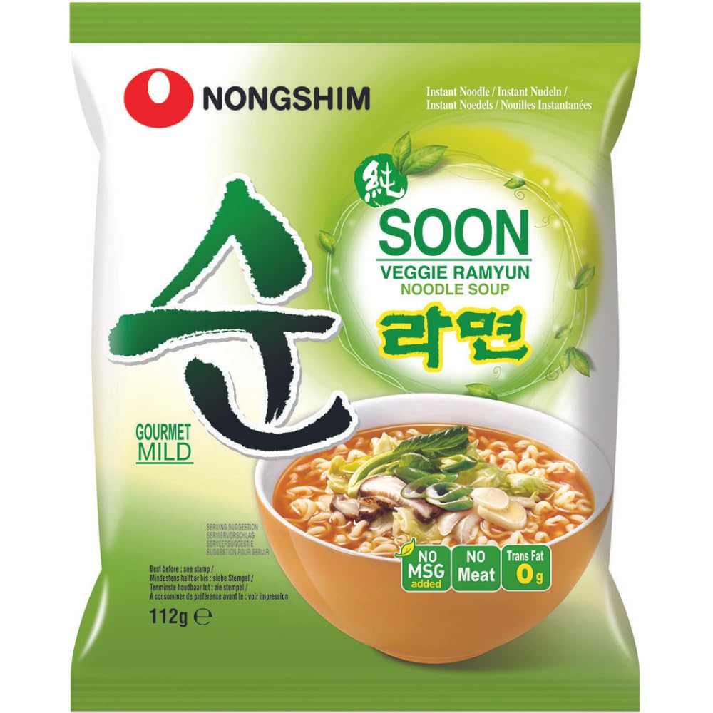 NONGSHIM SOON VEGGIE RAMYUN NOODLE SOUP 112 GM