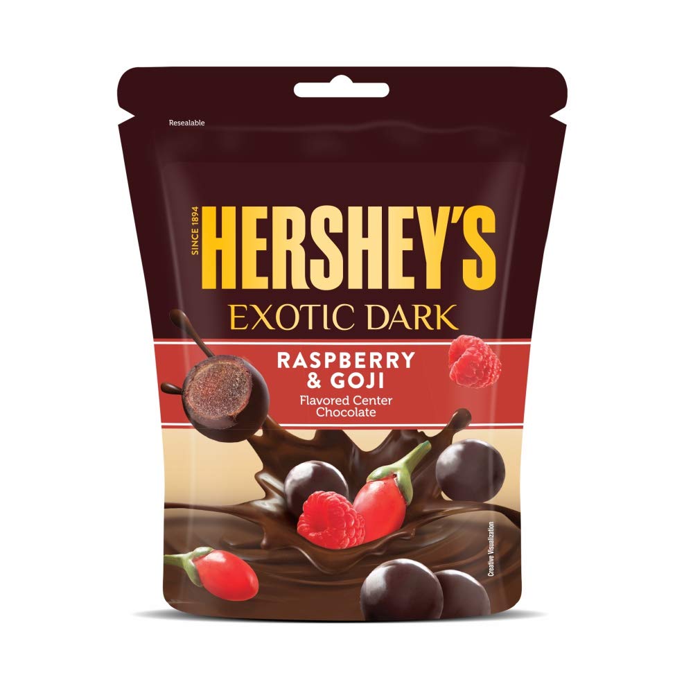 HERSHEYS EXOTIC DARK RASPBERRY & GOJI 33.3G