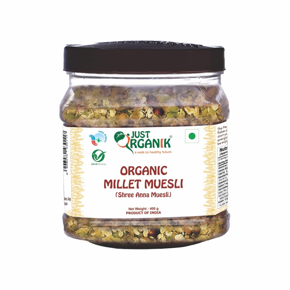 JUST ORGANIC MILLET MUSELI 400 GM