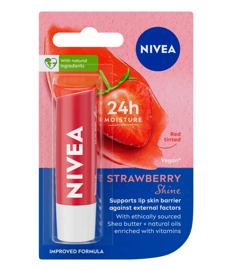 NIVEA STRAWBERRY SHINE LIP CARE 4.8G