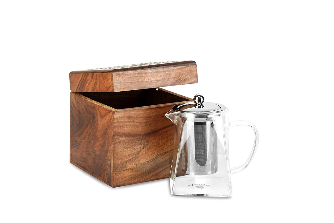 OCTAVIUS PYRAMID KETTLE WITH STEEL INFUSER 500 ML