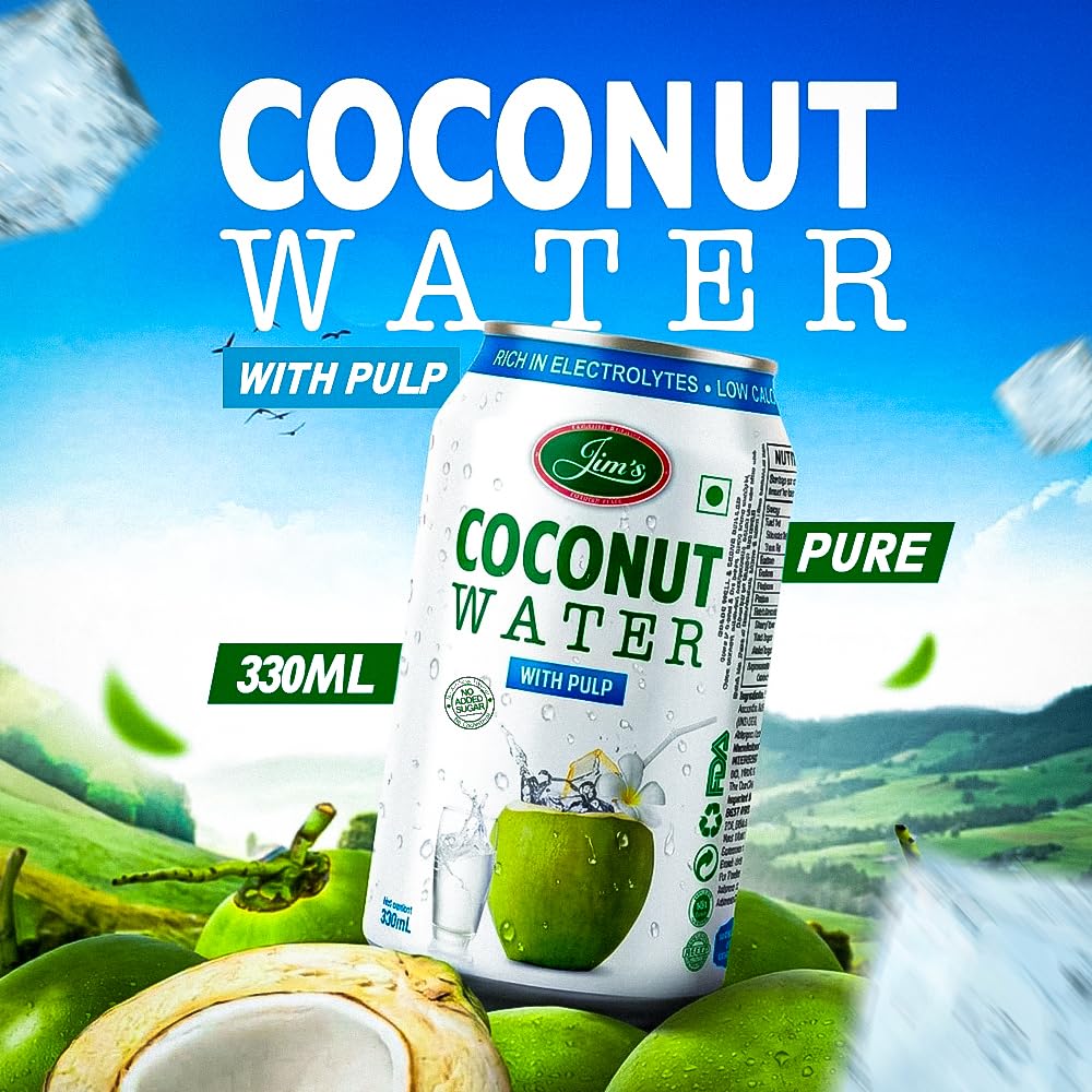 JIM'S COCONUT WATER 330ML