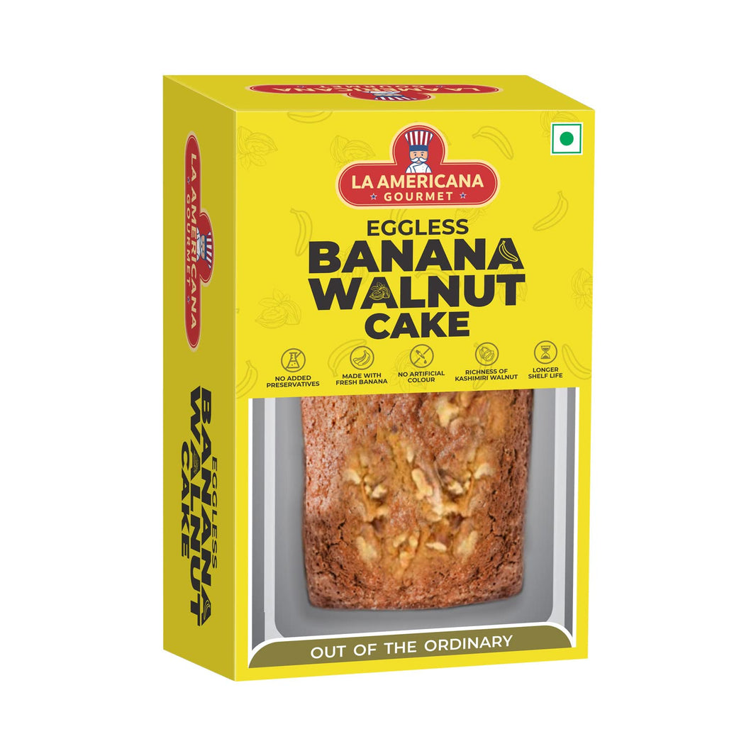 LA AMERICANA EGGLESS BANANA WALNUT CAKE
