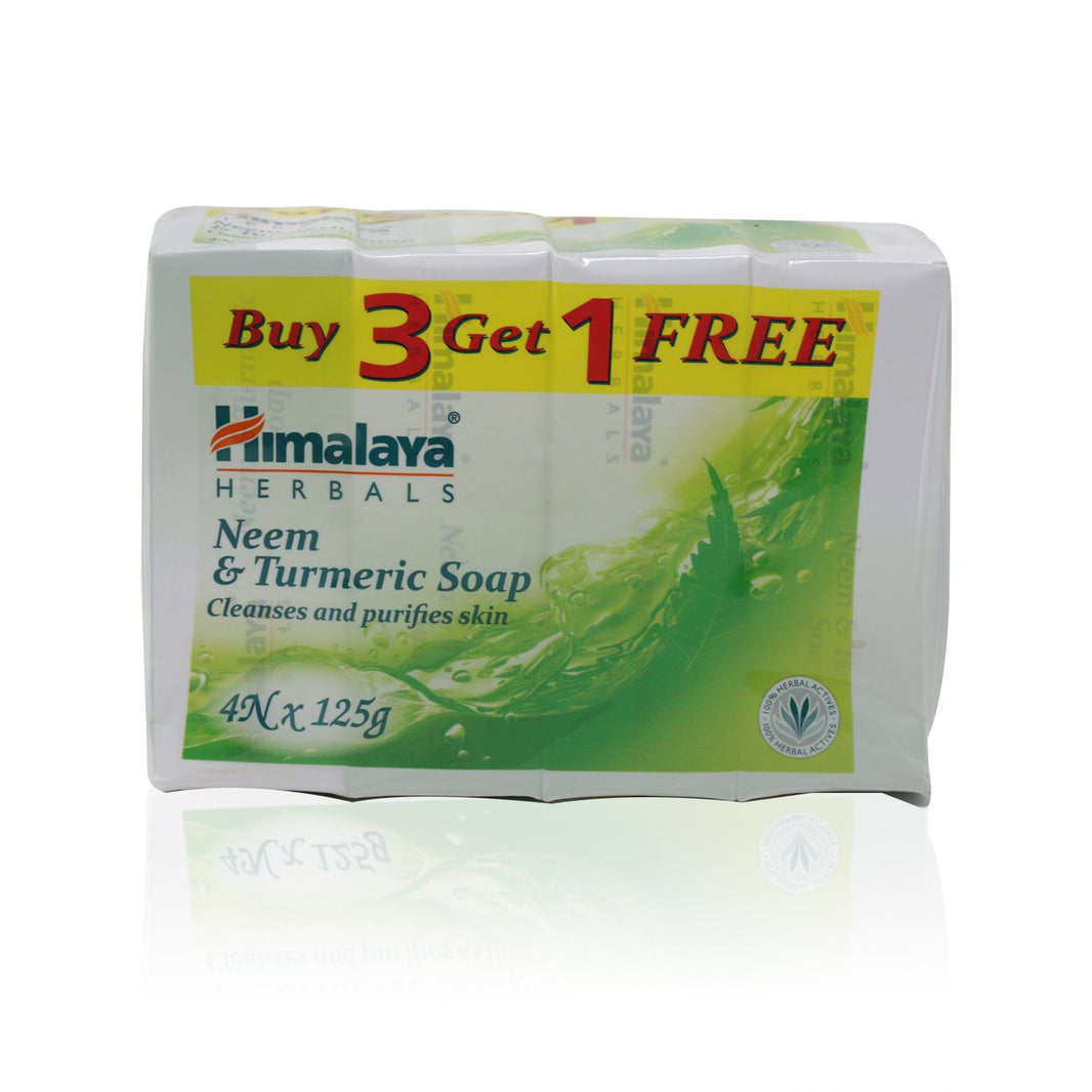 HIMALAYA NEEM & TURMERIC SOAP 125 GM 3+1 FREE