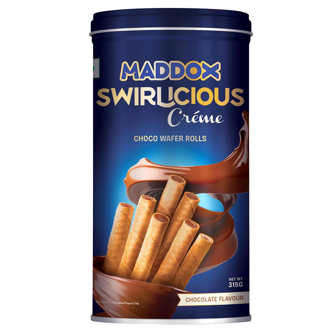 MADDOX CHOCO WAFER ROLL JAR 315 GM