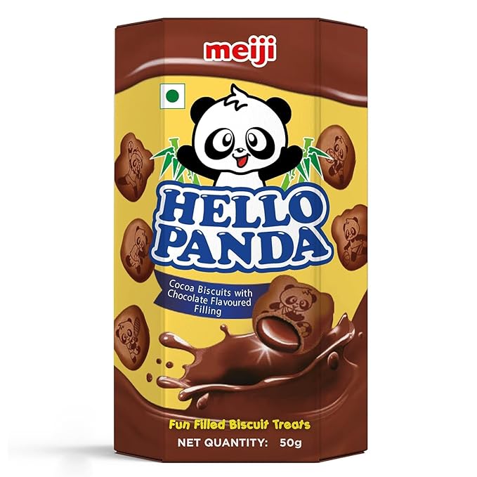 MEIJI HELLO PANDA COCOA CHOCO FILL 50GM