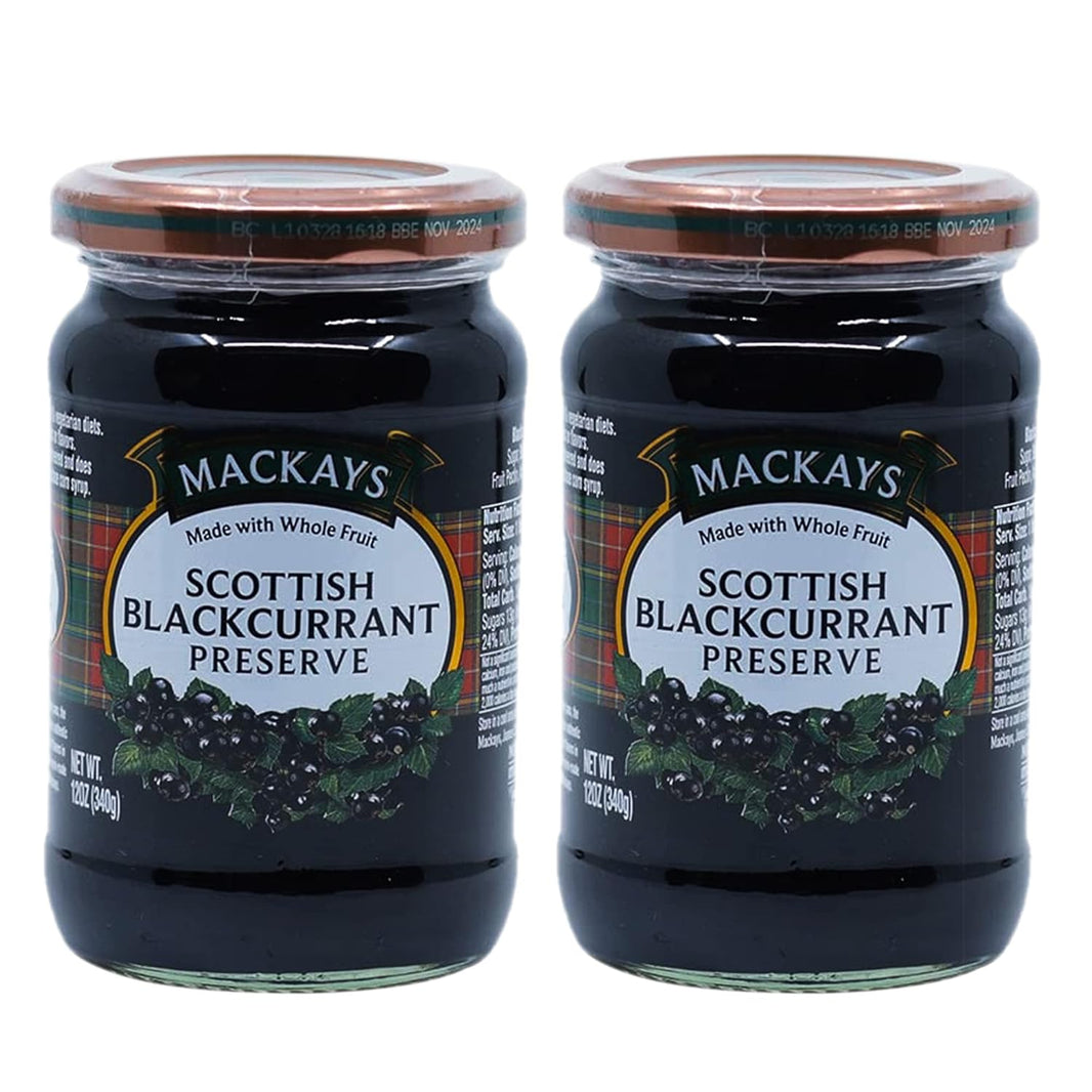 MACKAYS SCOTTISH BLACKCURRANT PRESERVE 340 GM