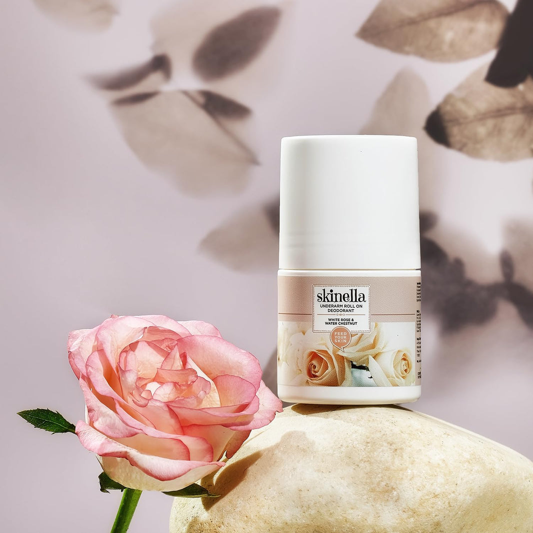SKINELLA ROLL ON DEODRANT WHITE ROSE &WATER CHESTNUT 50 ML
